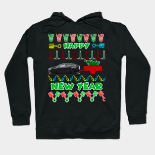 Merry chrismas, car guy, car enthusiast merry chrismas (Tesla) Hoodie